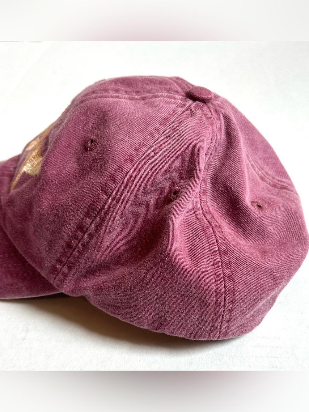 Adams Distressed Maroon Red Golden Retriever Dog Embroidered Baseball Cap Hat - Picture 2 of 7